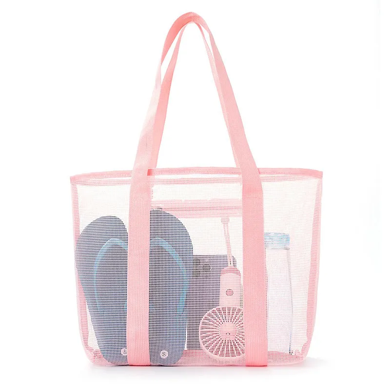 Hollow Polyester Mesh Beach Bag Large Capacity Travel