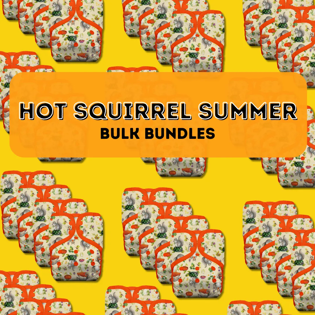 Hot Squirrel Summer Bulk Diaper Bundles