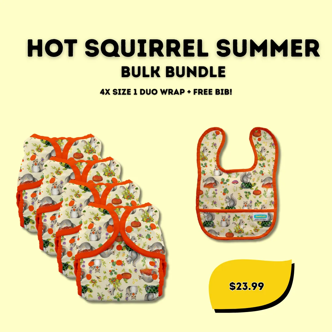 Hot Squirrel Summer Bulk Diaper Bundles