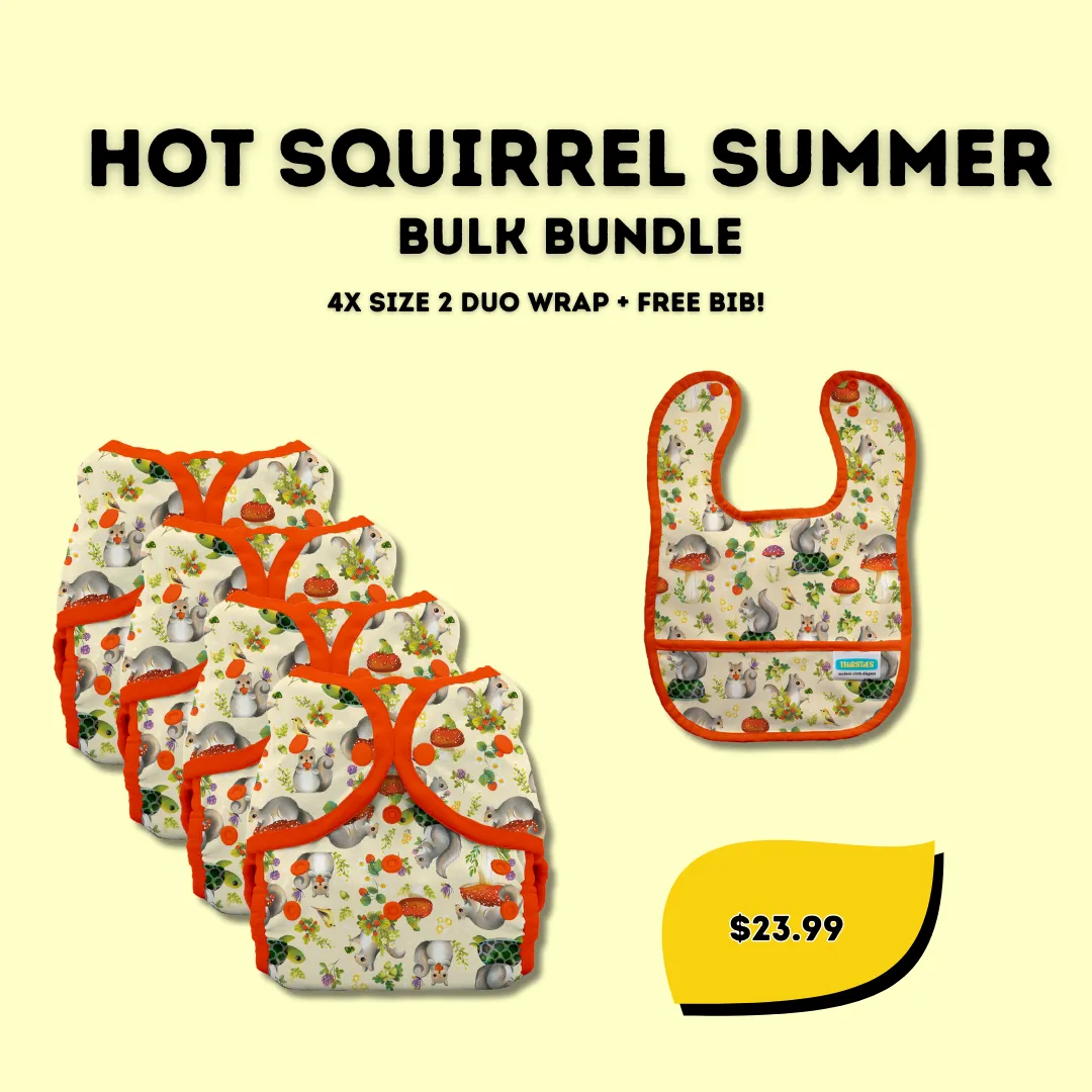 Hot Squirrel Summer Bulk Diaper Bundles