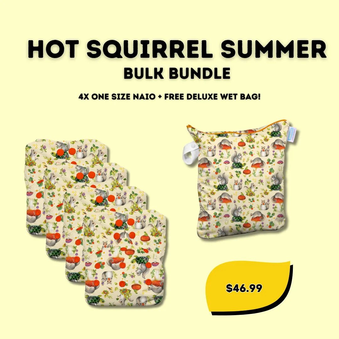 Hot Squirrel Summer Bulk Diaper Bundles