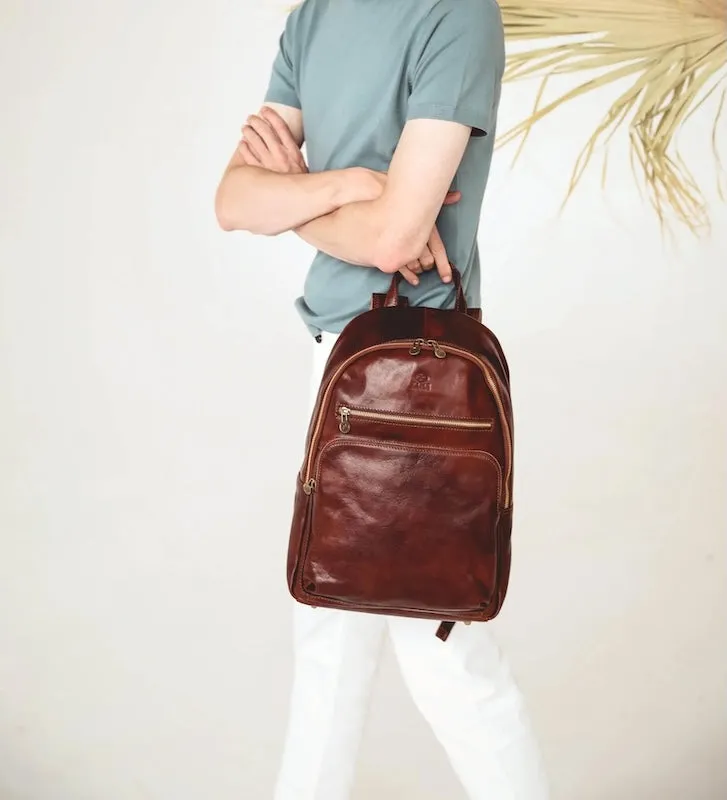 I, Claudius - Brown Leather Backpack