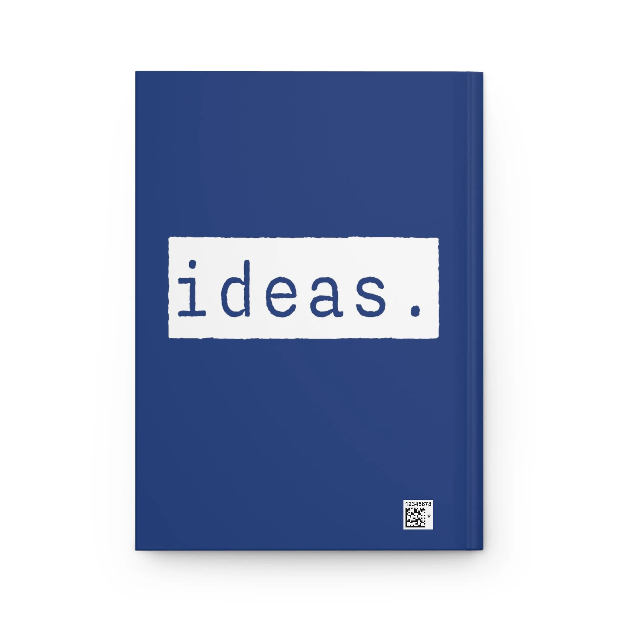 Ideas Dark Blue Matte Hardcover Journal | Blank Book for Thoughts | Lined Notebook Diary Dream Log