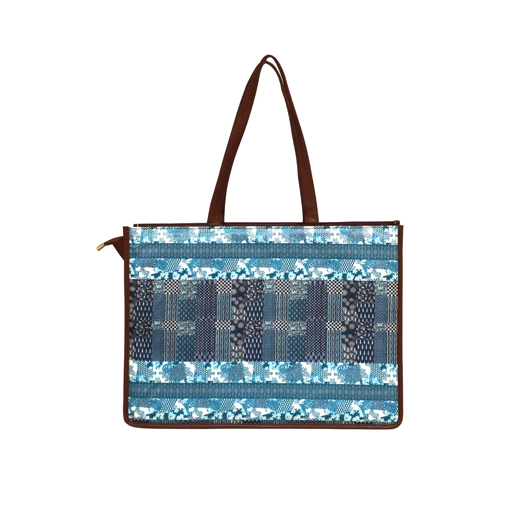 Indigo Mandala Box Tote Bag 1104