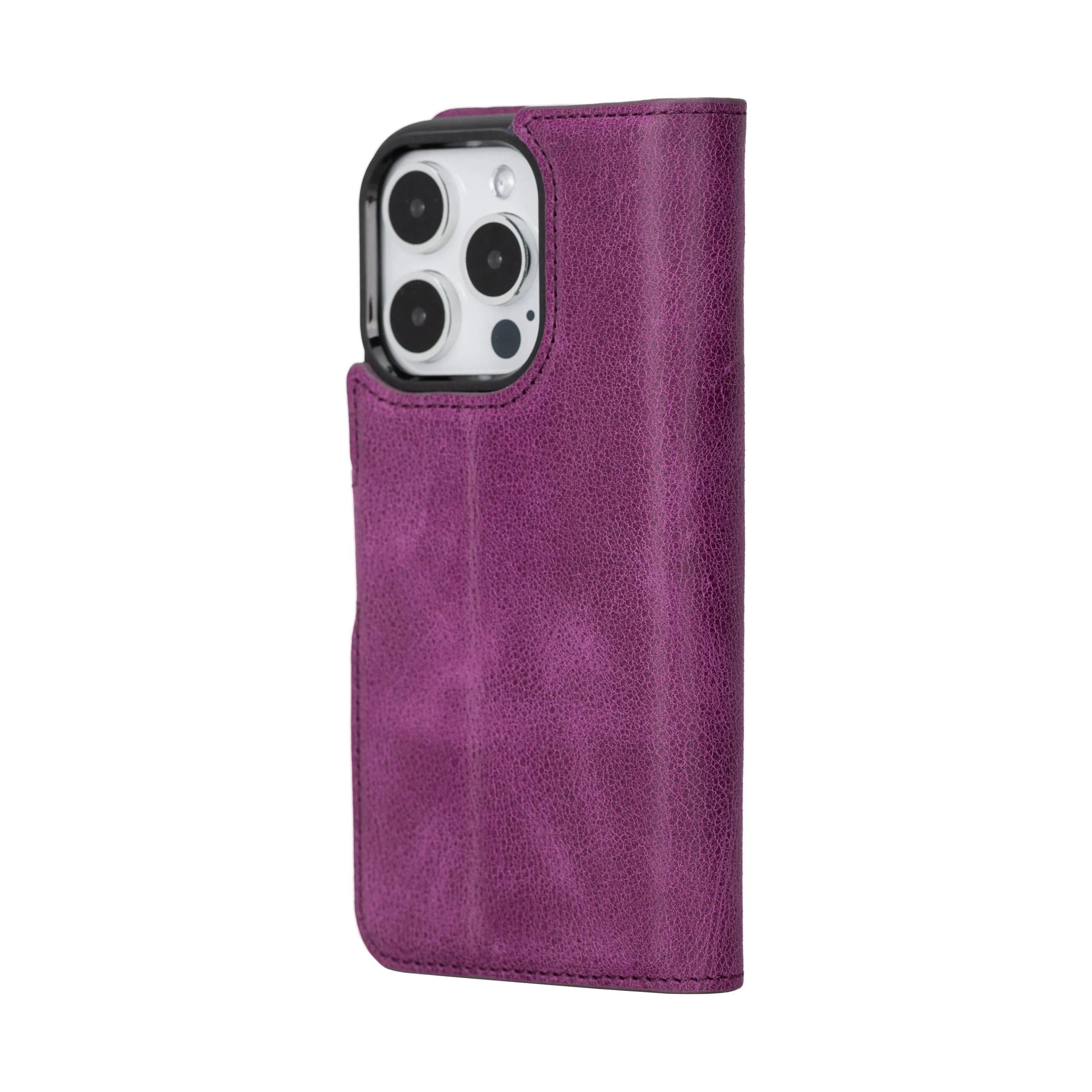 iPhone 15 Pro Leather Wallet Case