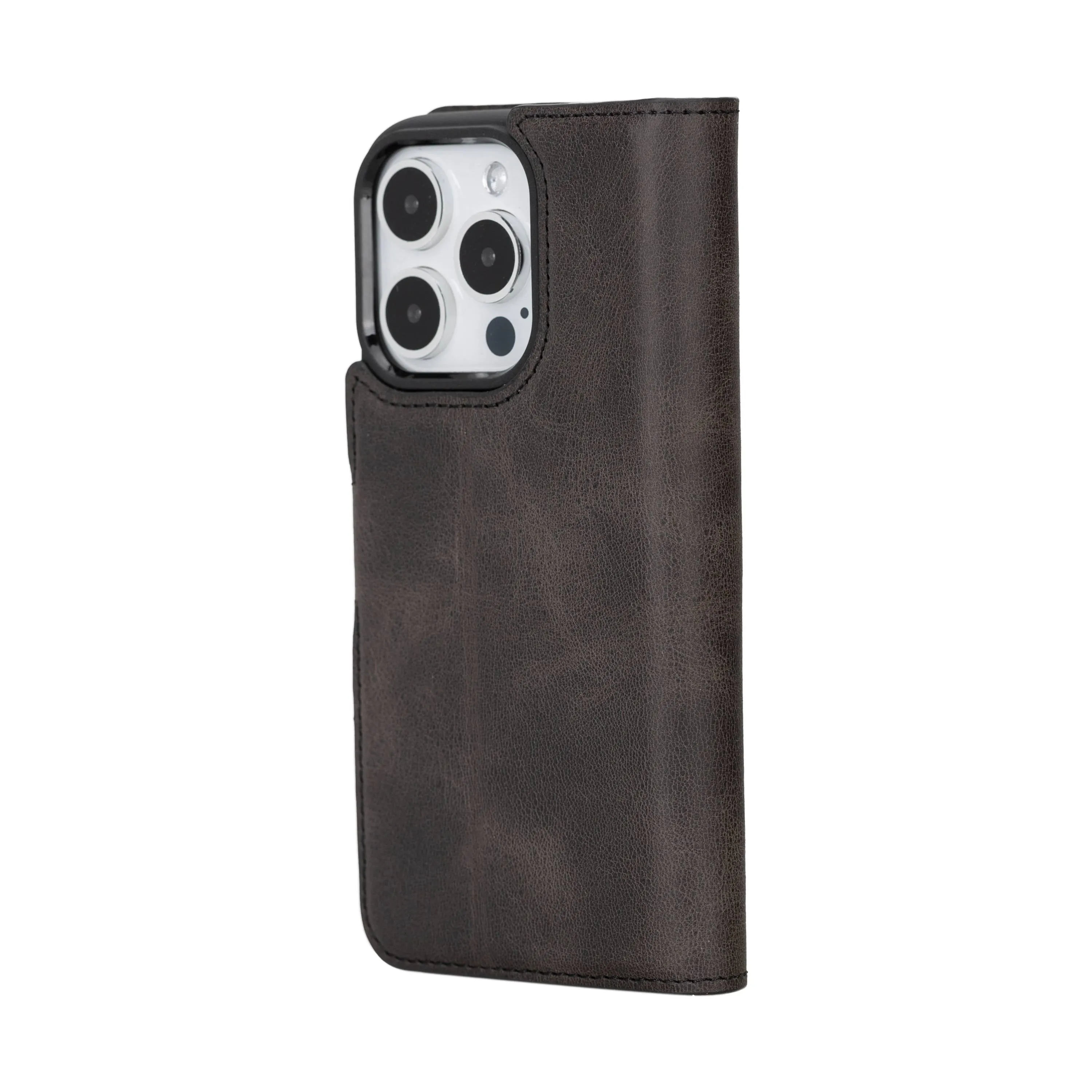 iPhone 15 Pro Leather Wallet Case