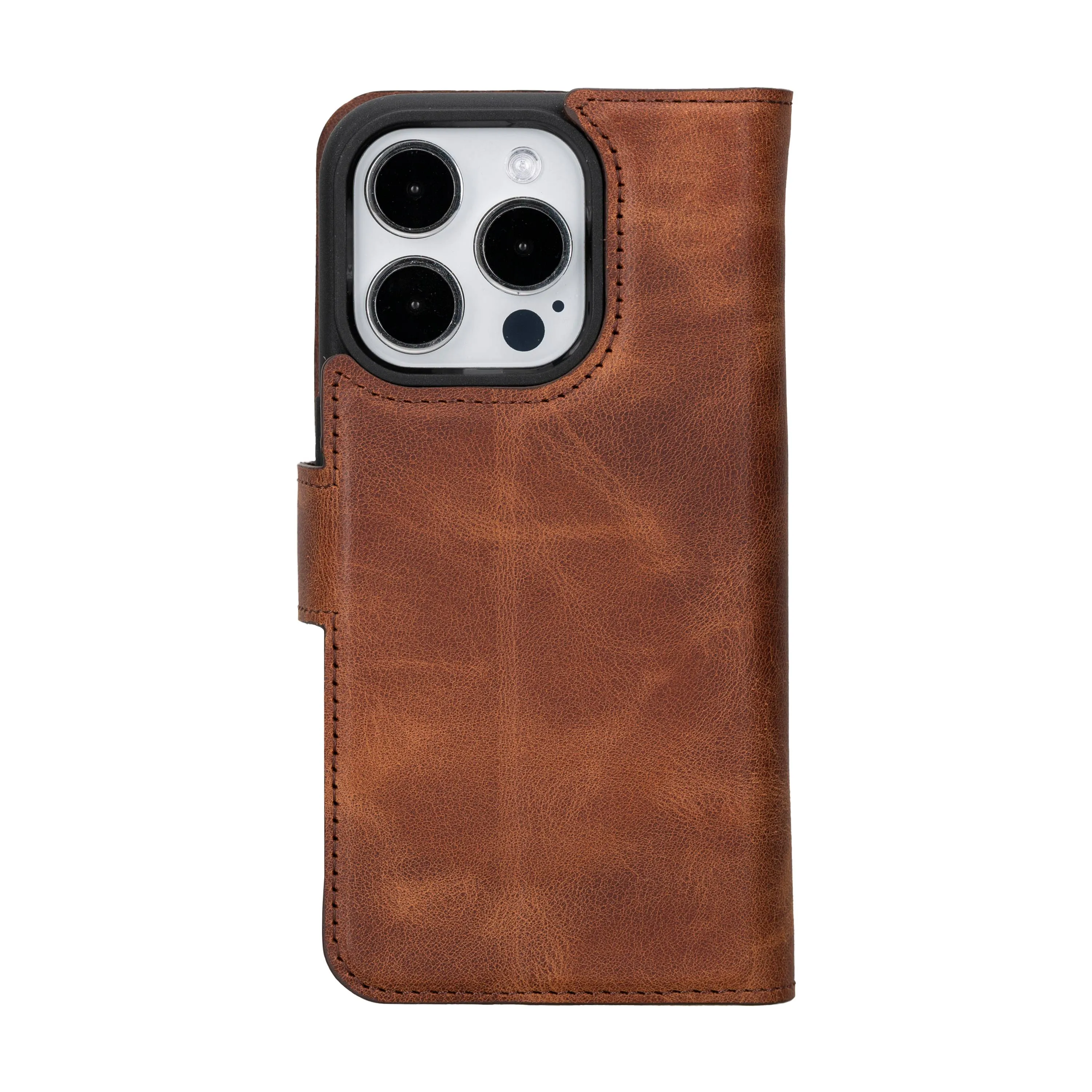 iPhone 15 Pro Leather Wallet Case