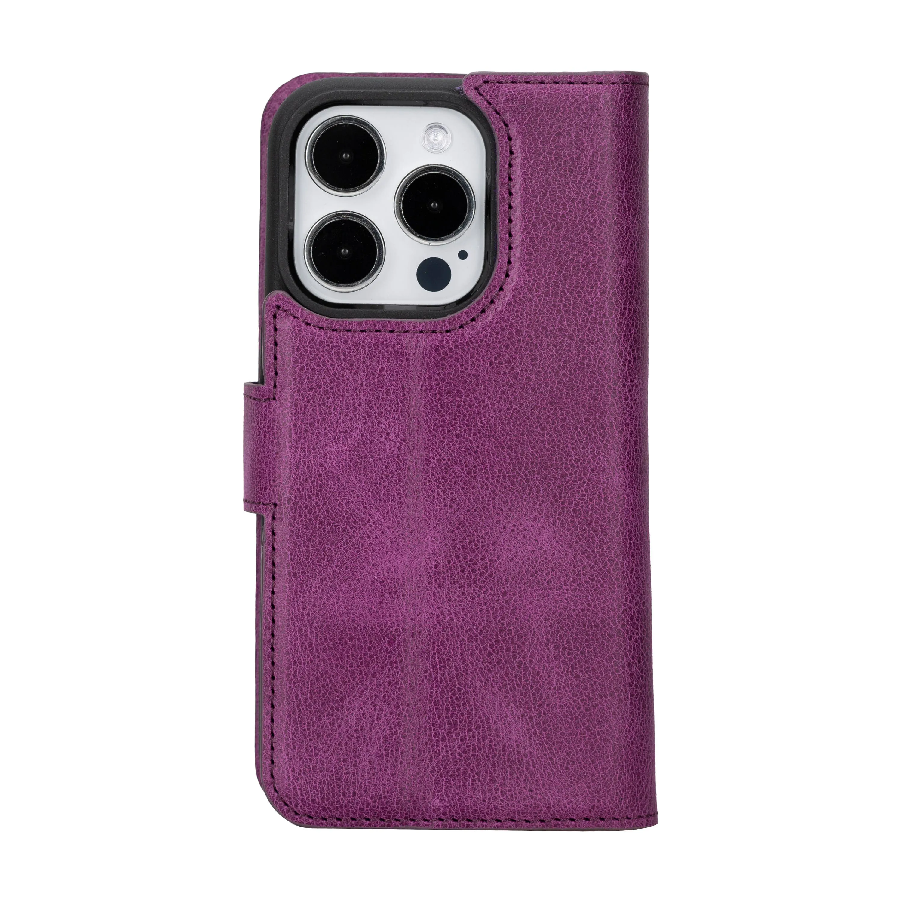 iPhone 15 Pro Leather Wallet Case