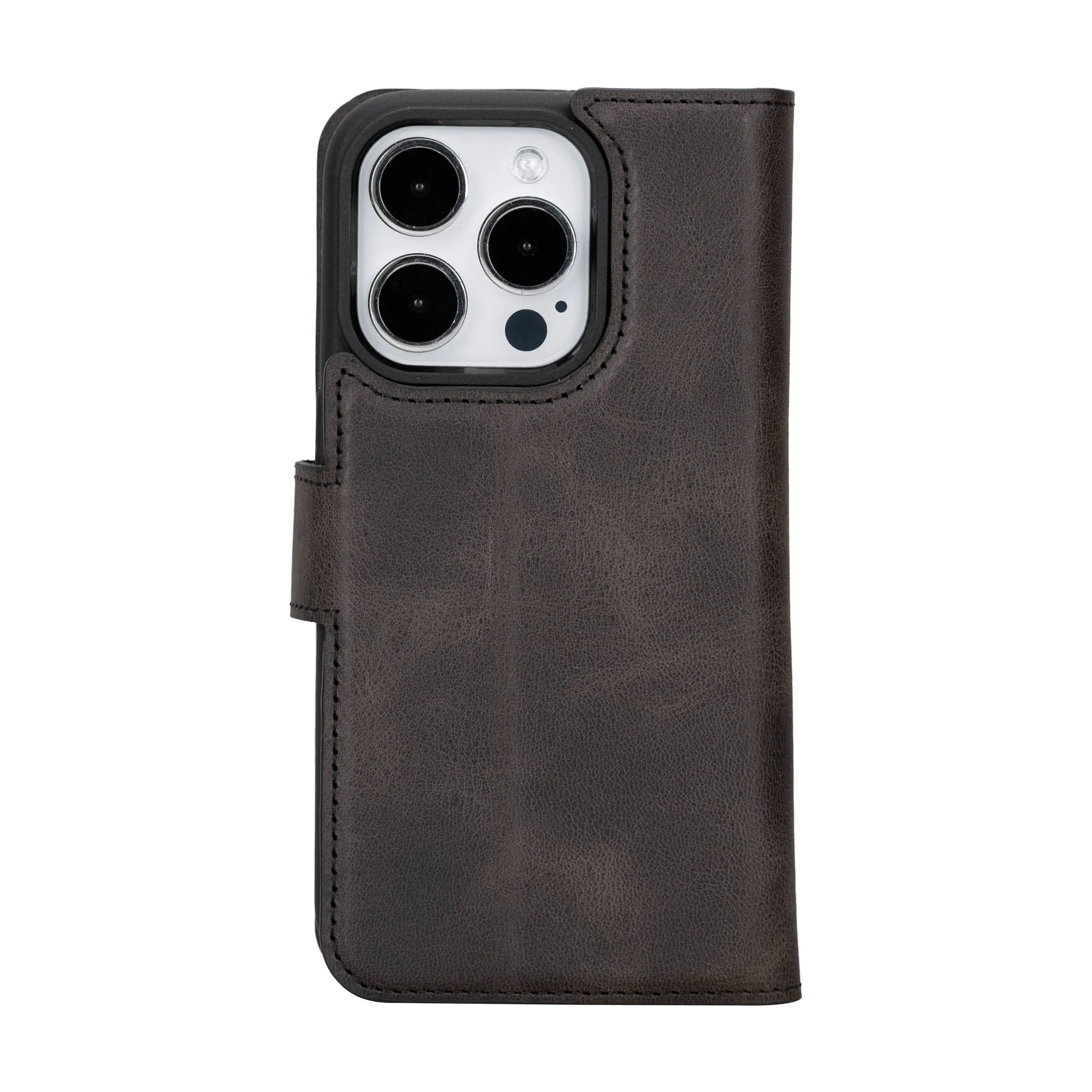 iPhone 15 Pro Leather Wallet Case