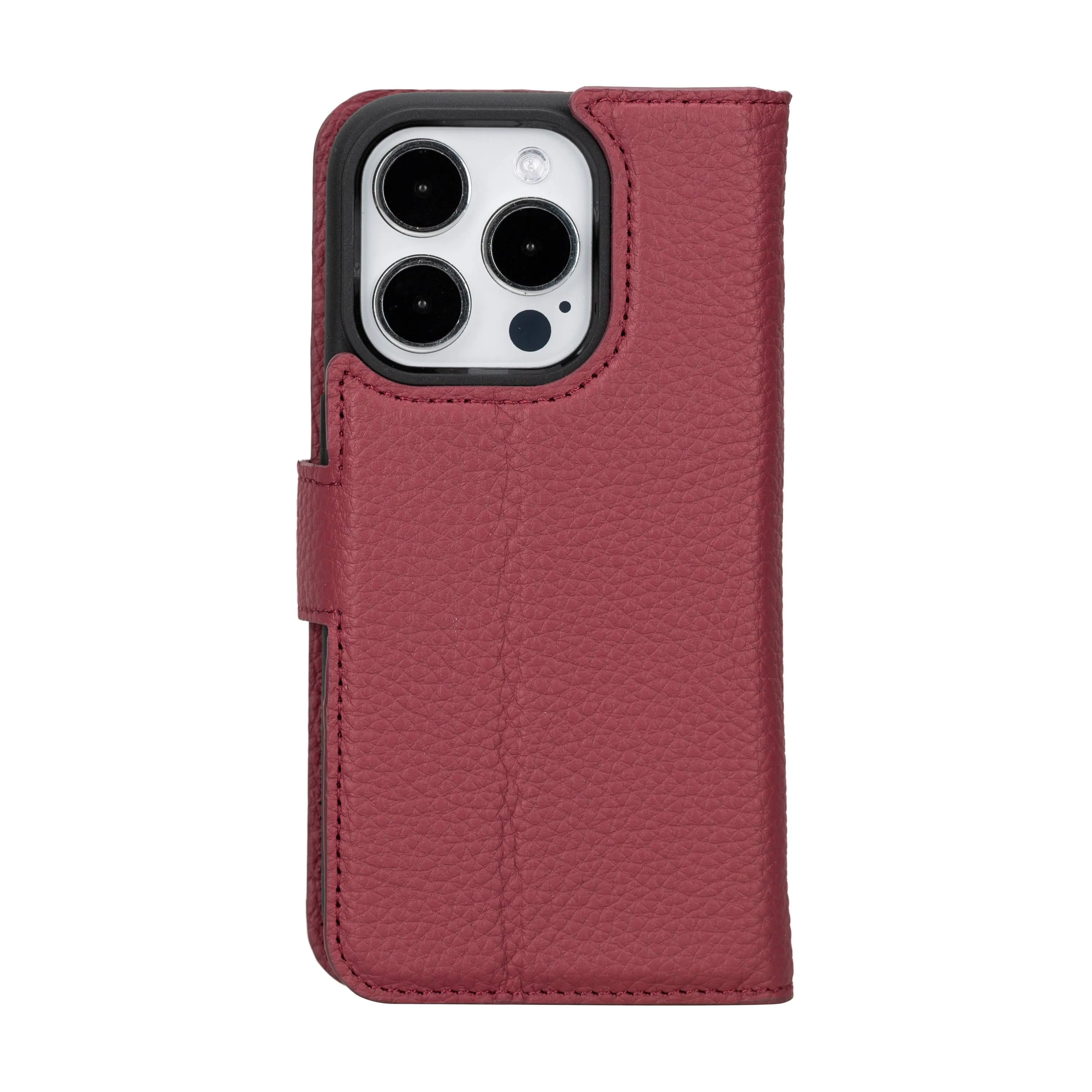 iPhone 15 Pro Leather Wallet Case