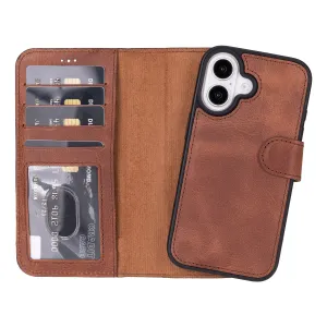 iPhone 16 Leather Wallet Case