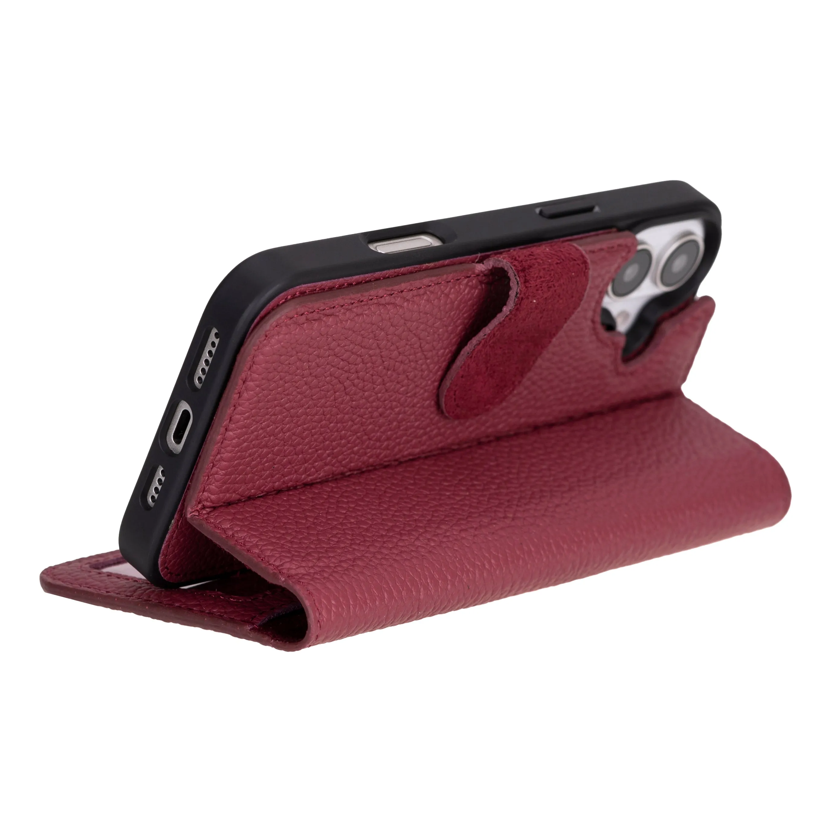 iPhone 16 Leather Wallet Case