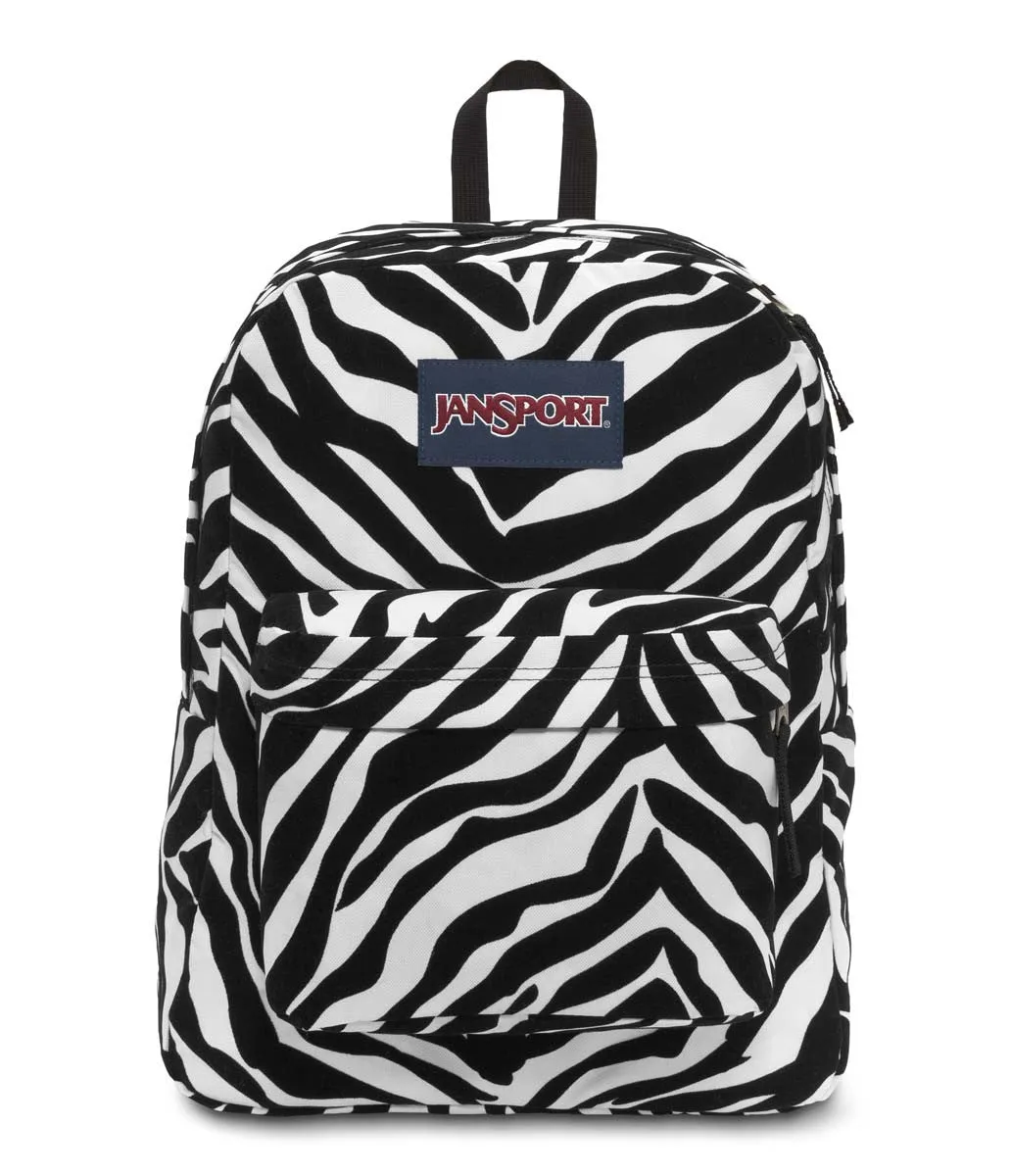 JANSPORT High Stakes Backpack - Black Miss Zebra Flock