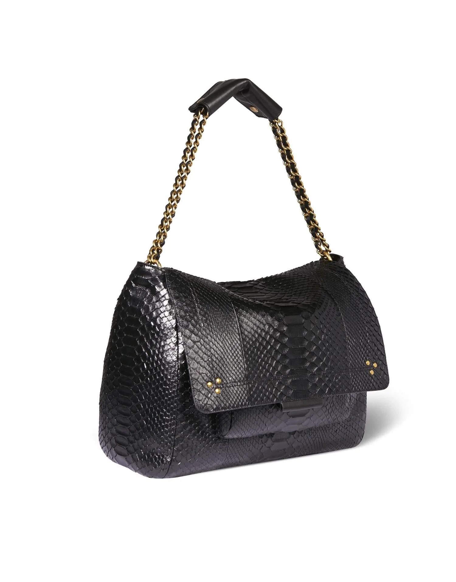 JEROME DREYFUSS - Lulu XL Python - Noir