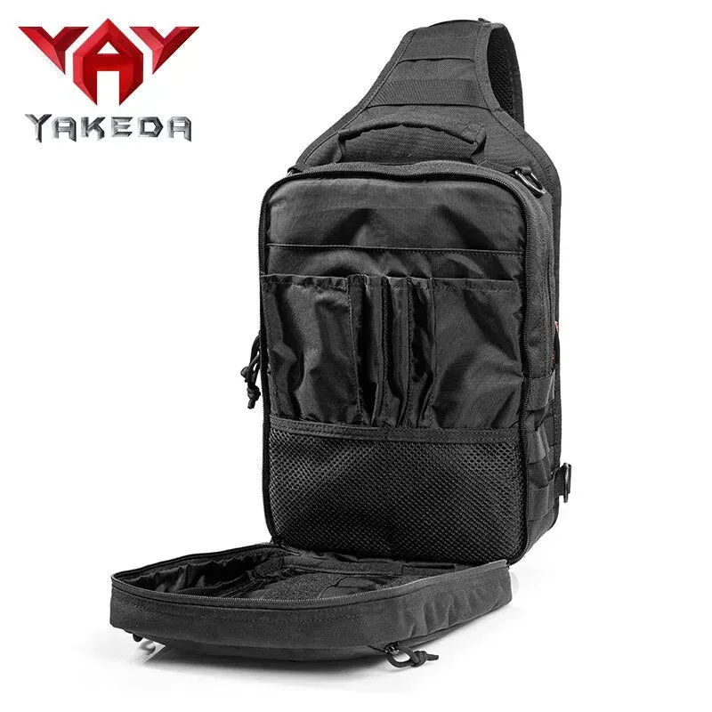 KF-088 Nylon Tactical Sling Bag Cross Body Gun Backpack Design For Handgun Move Quickly