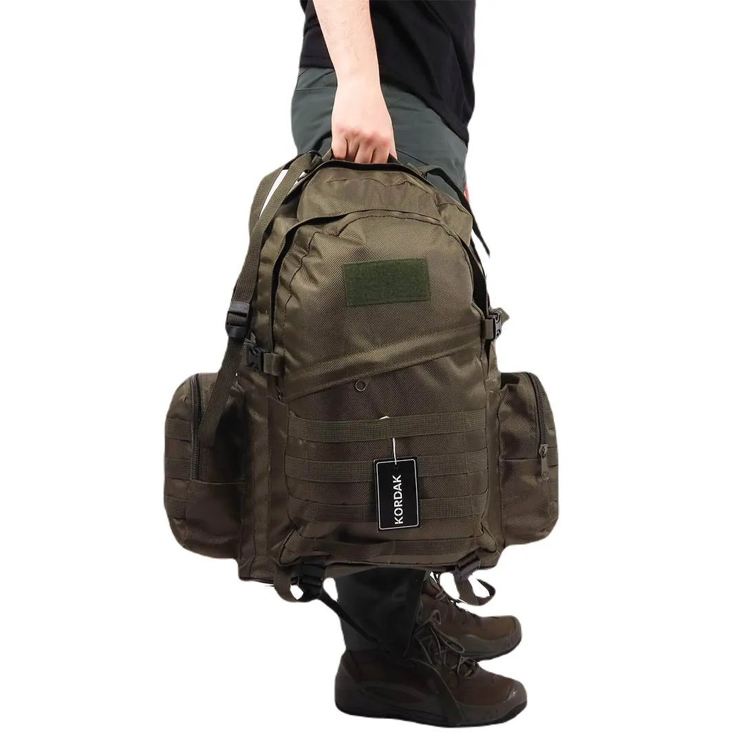 Khaki Camping Hike Trekking Backpack - 75 Liter Bag