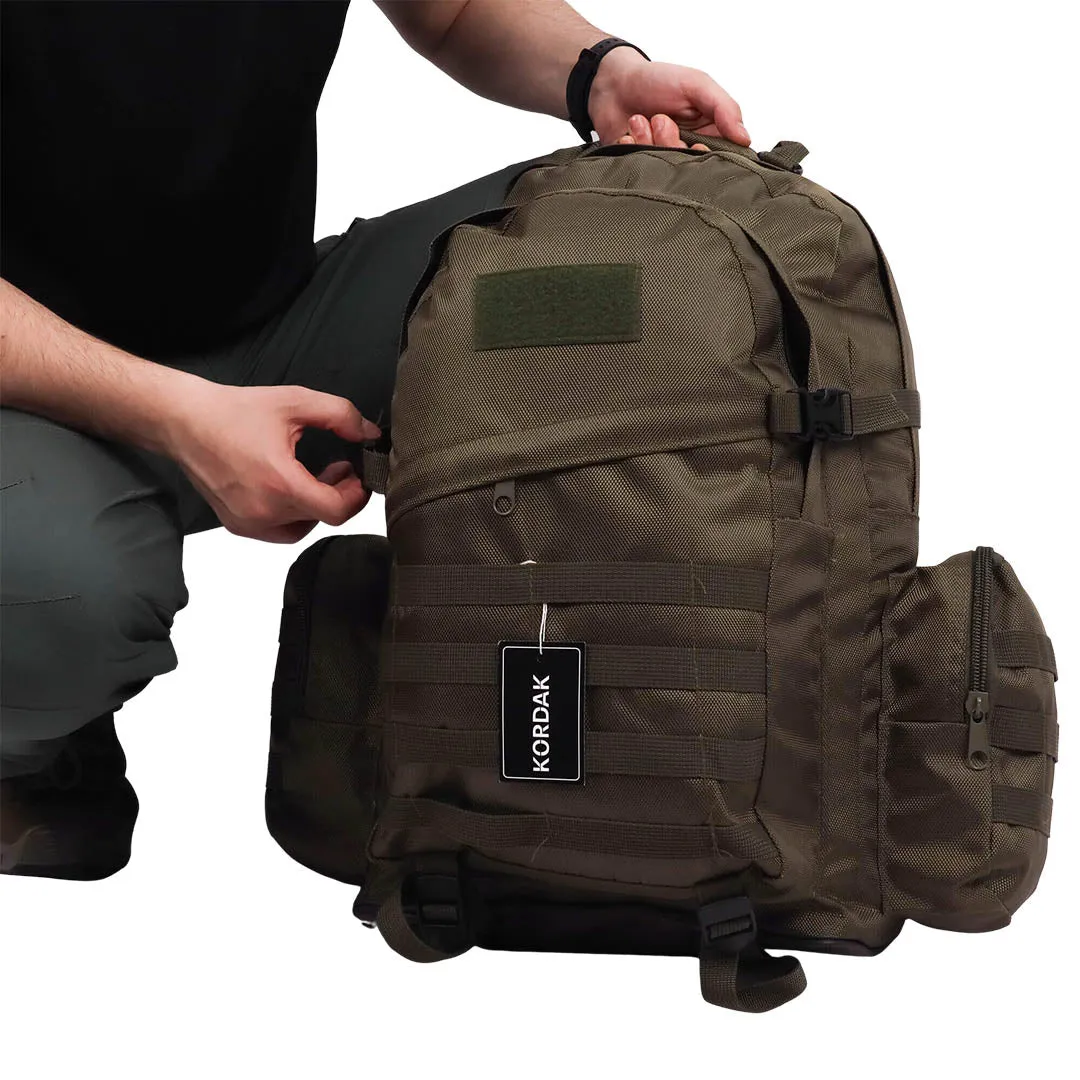 Khaki Camping Hike Trekking Backpack - 75 Liter Bag