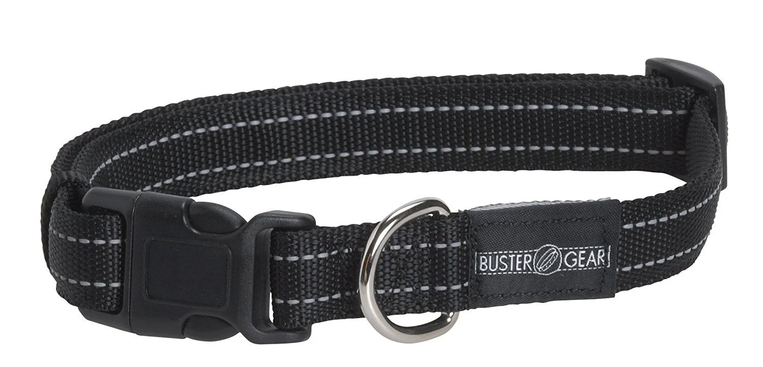 Kruuse Buster Adjustable Reflective Collar, Mini, Black