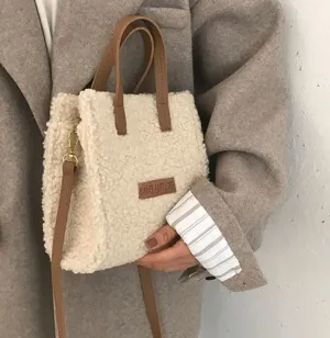 Lamb Wool Shoulder Bag - Anne