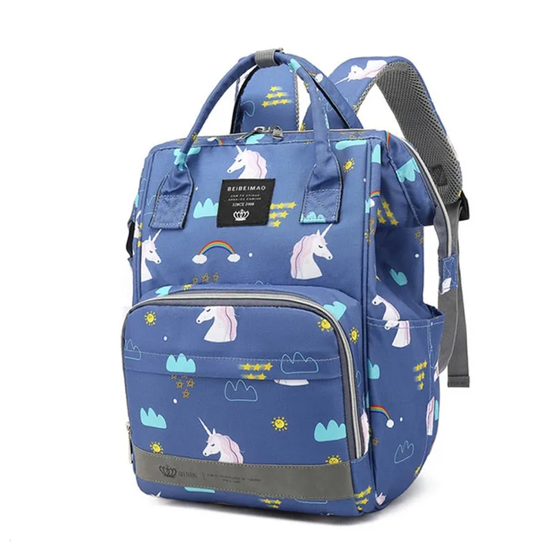 Large Capacity Diaper Bag Backpack - Unicorn