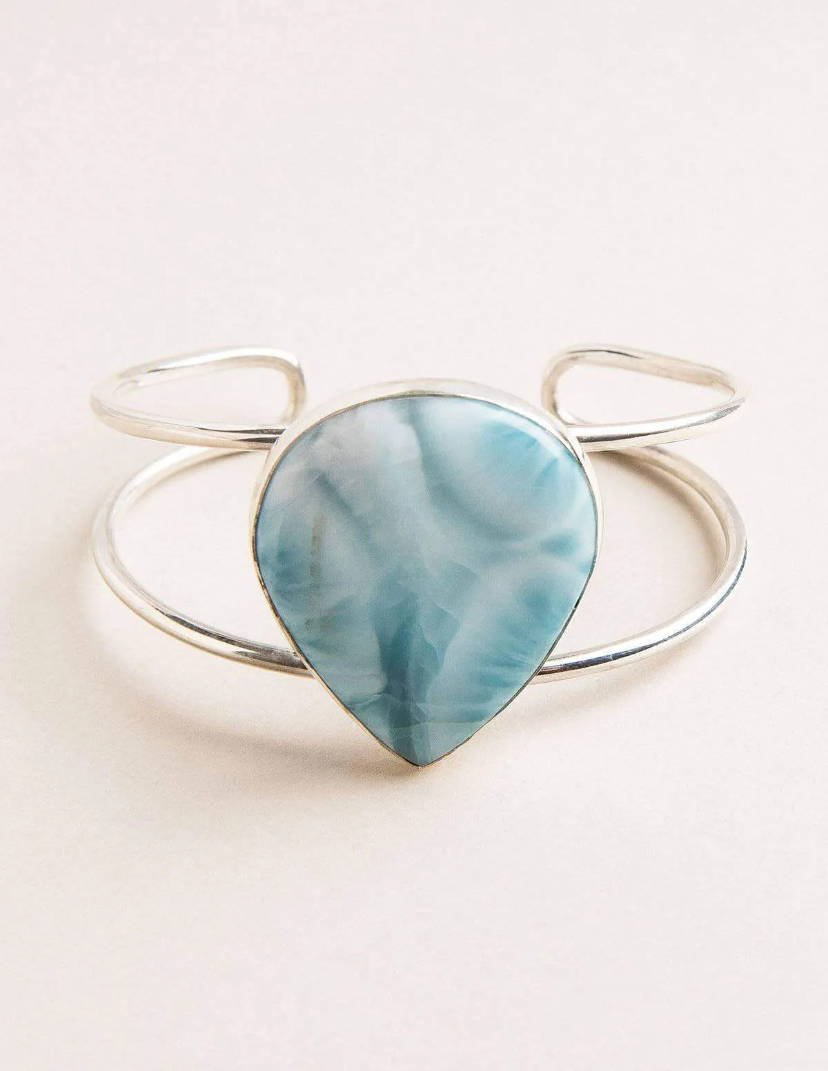 Larimar Silver Cuff - One of a Kind