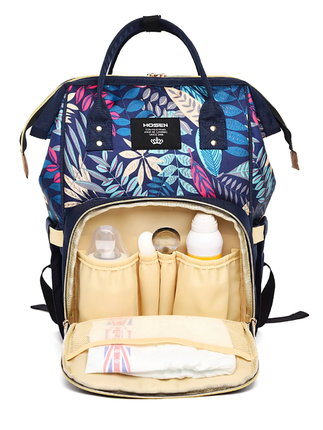 Leaf Graphic Pocket Front Backpack