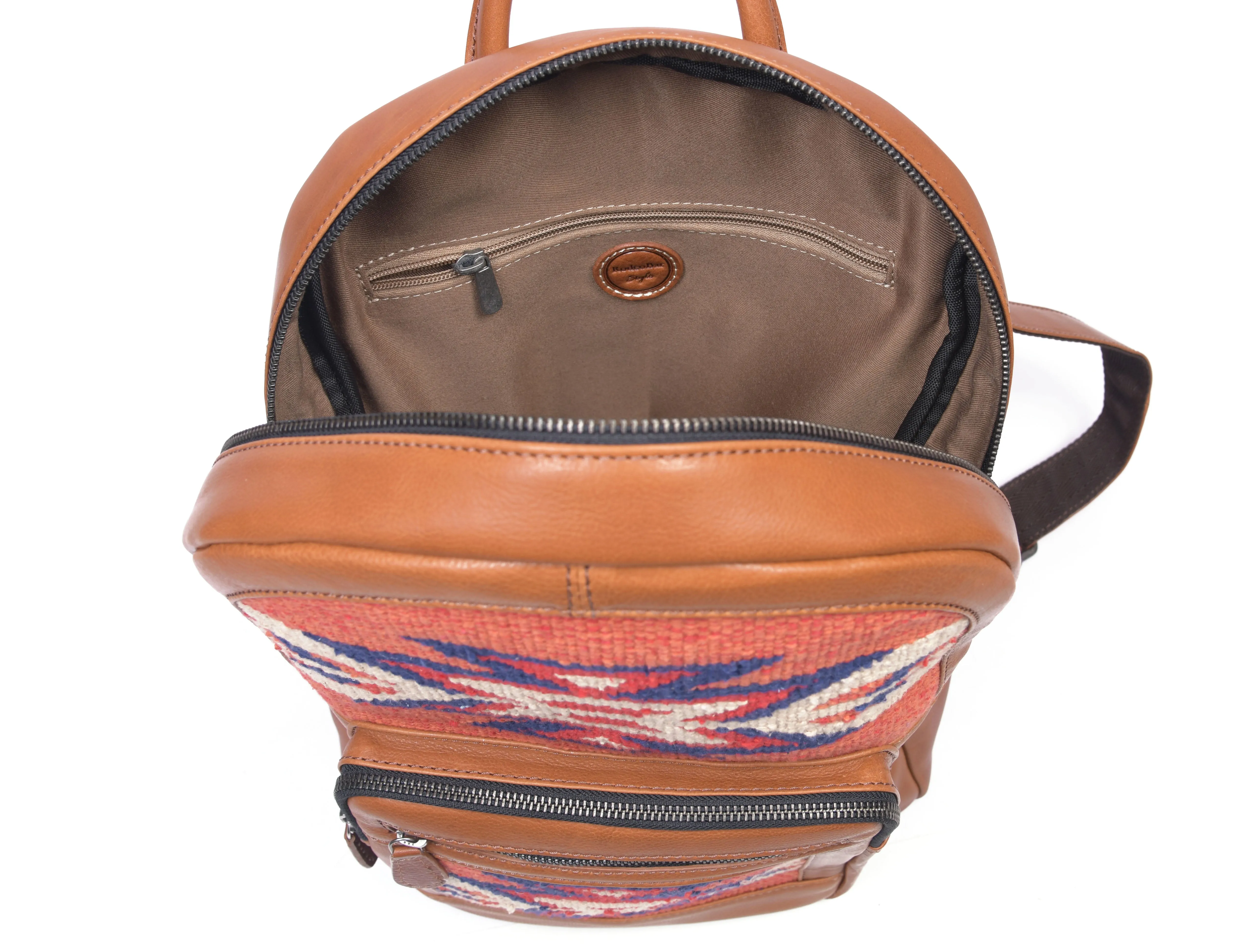 Leather Kilim Backpack