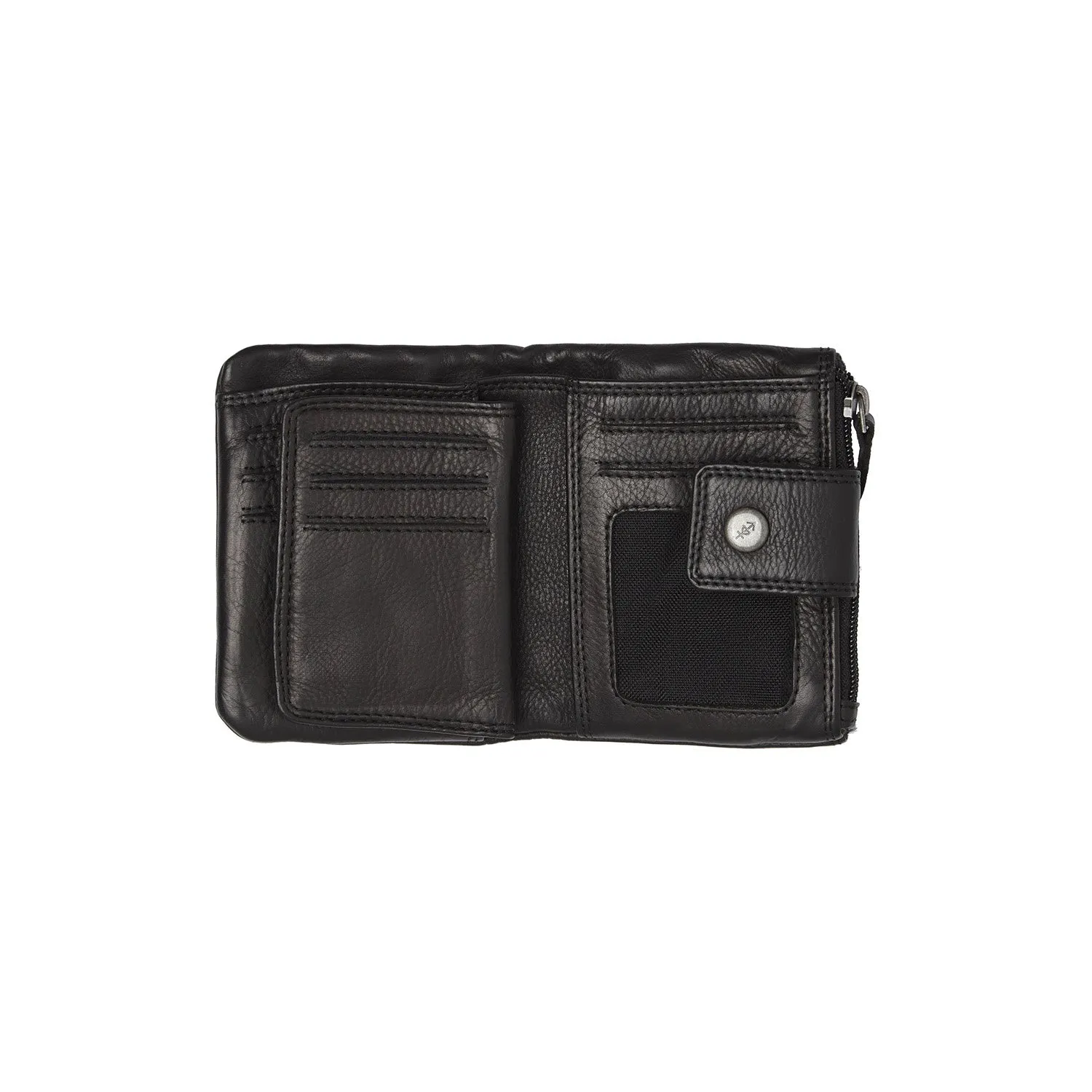 Leather Wallet Black Mavona