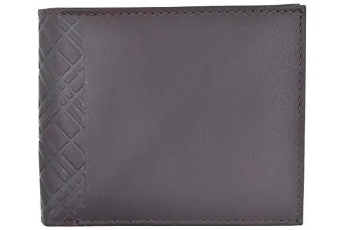 Leather Wallets for Men RFID Wallet Quality Hunter Leathers ID License Billfold Brown RFID611283