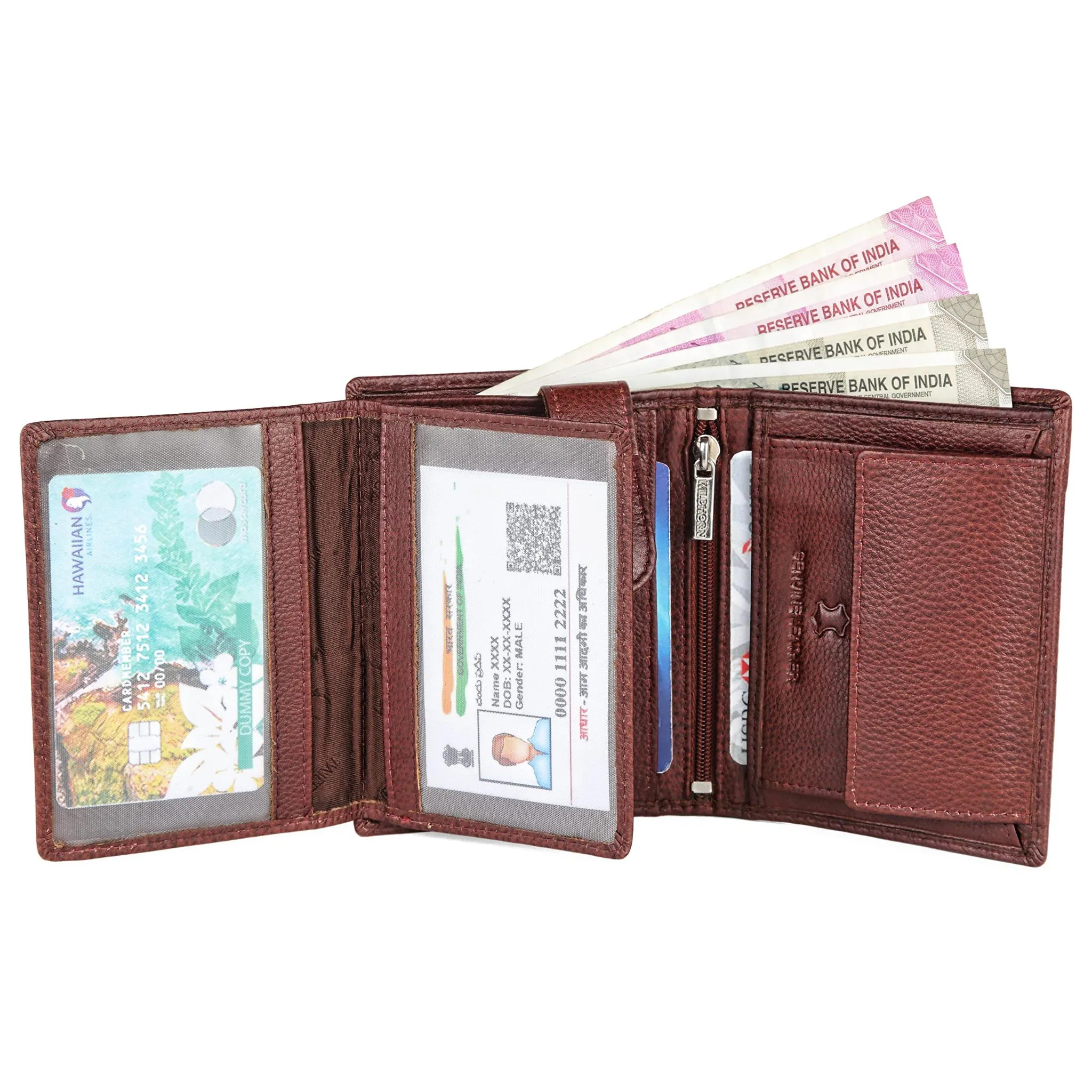 LEONARDO RFID Protected Leather Wallet for Men