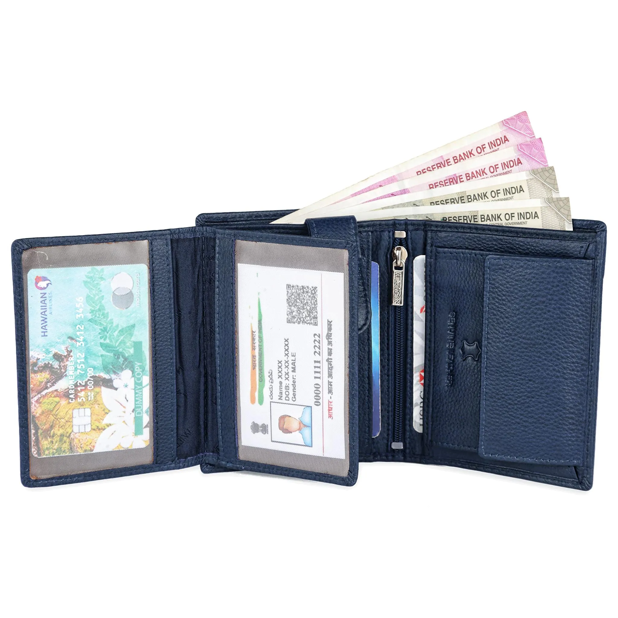 LEONARDO RFID Protected Leather Wallet for Men