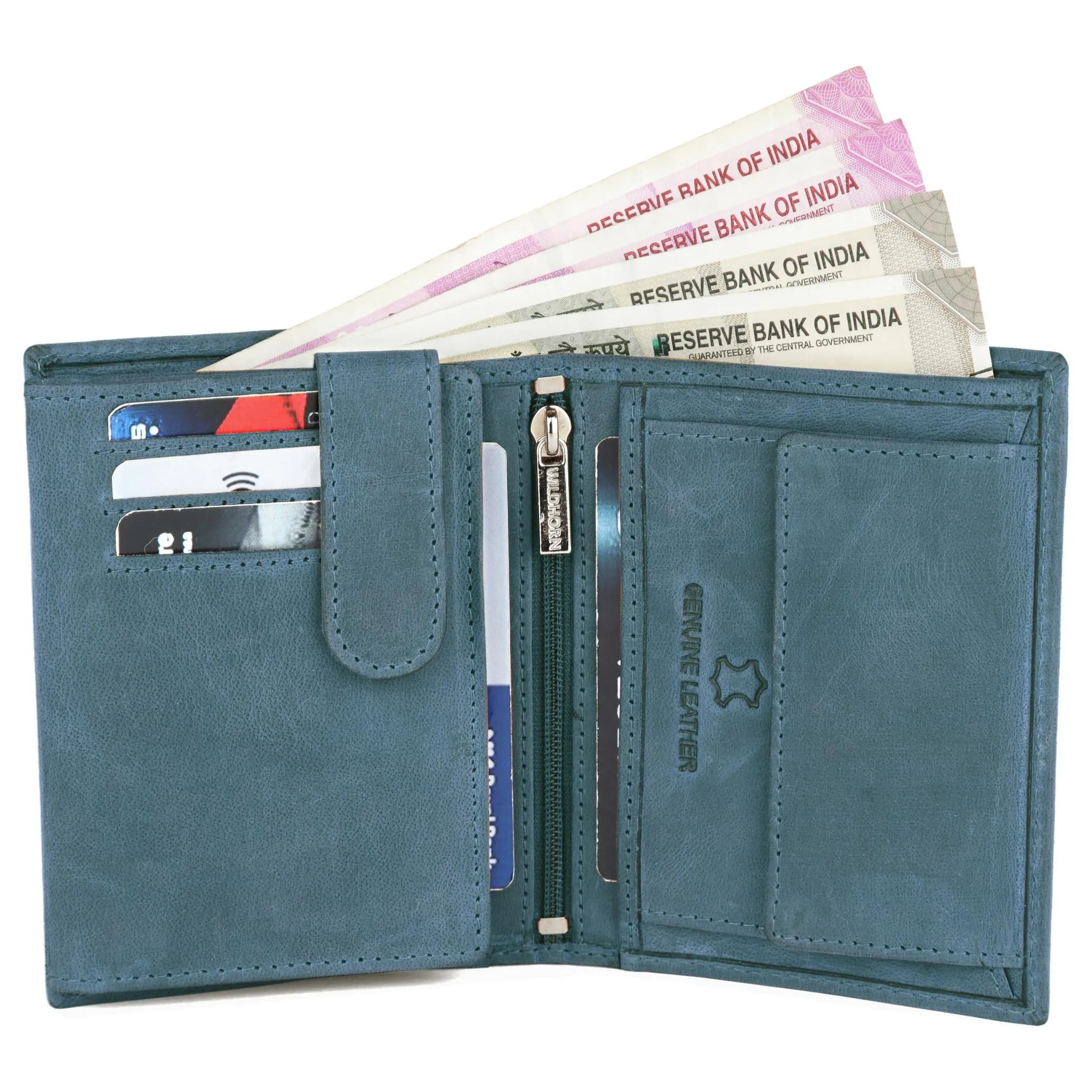 LEONARDO RFID Protected Leather Wallet for Men