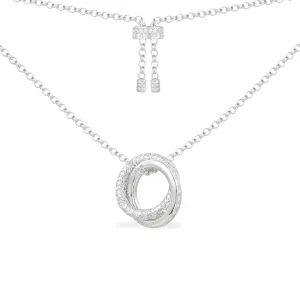 Links Adjustable Necklace - silver