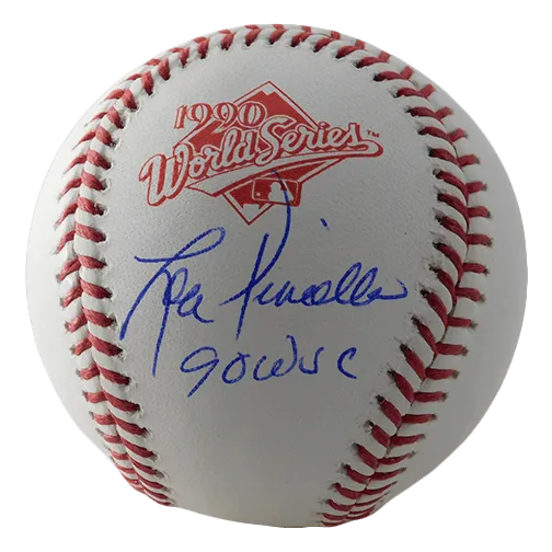 Lou Piniella Autographed 1990 World Series Rawlings Official Major League Baseball (PSA) w/ W.S. Champs Inscription