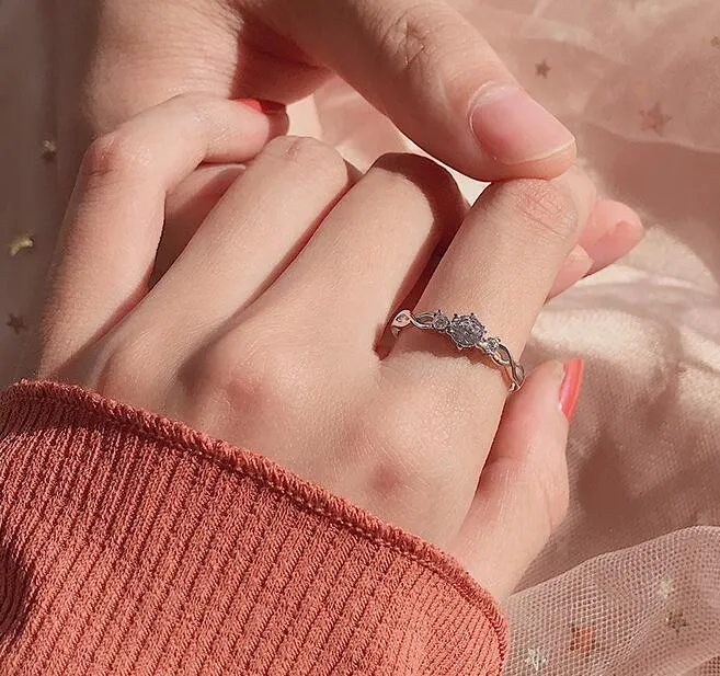 Love Knot Matching Promise Rings for Couples