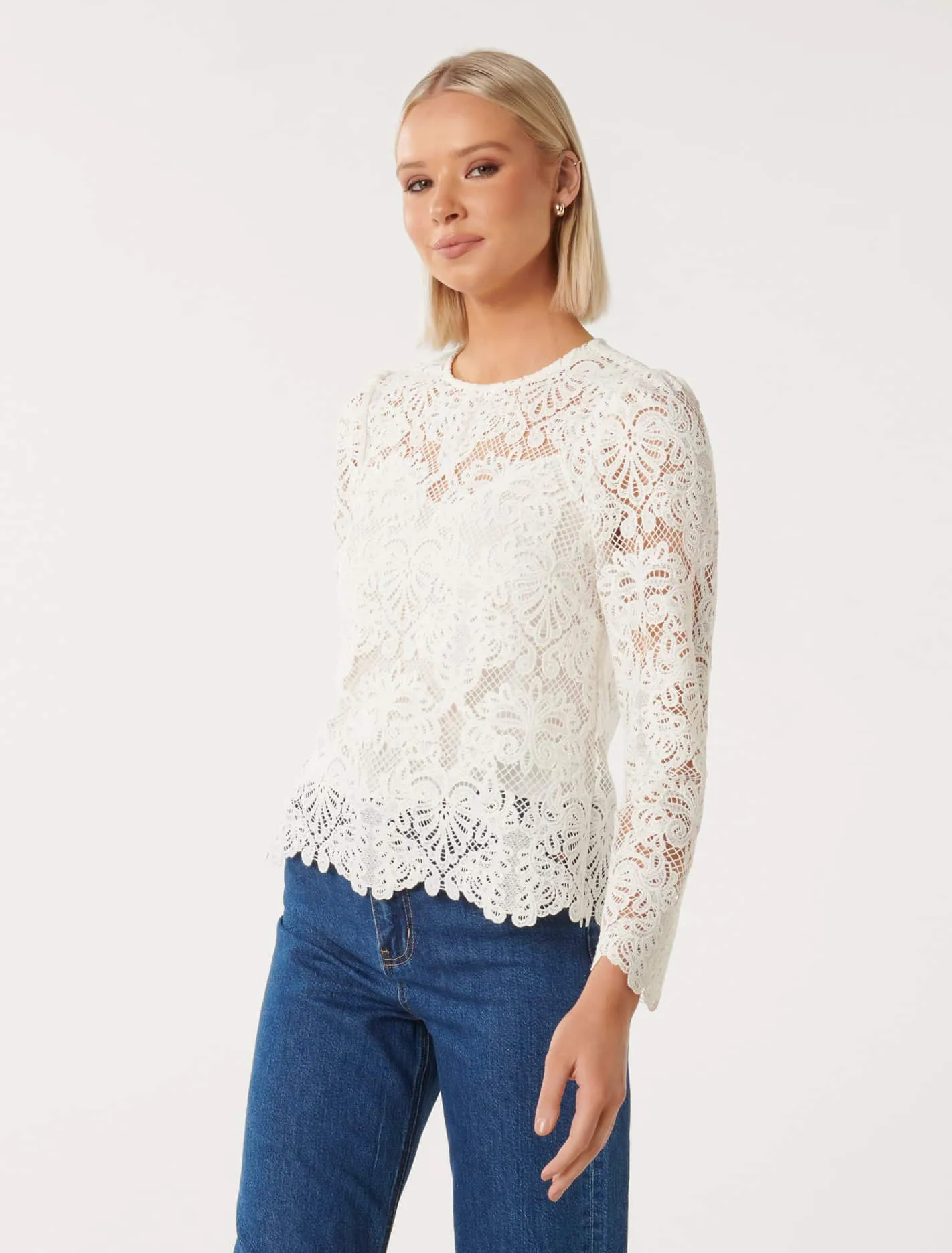 Lucille Lace Shell Top