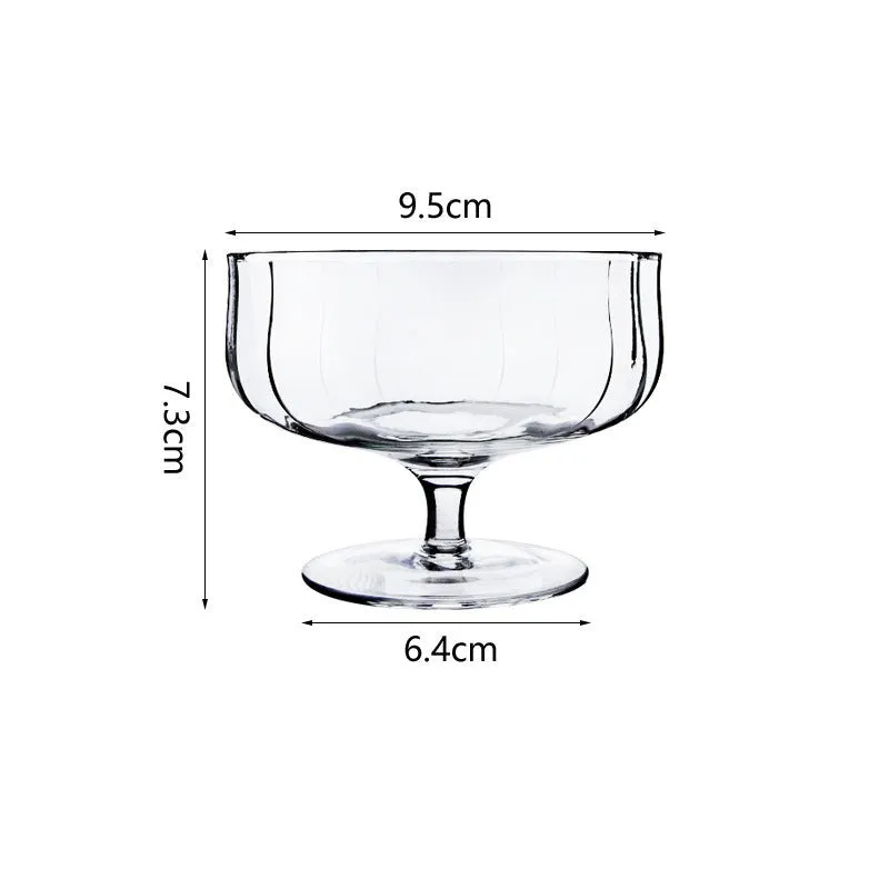 Luxury tulip crystal glass