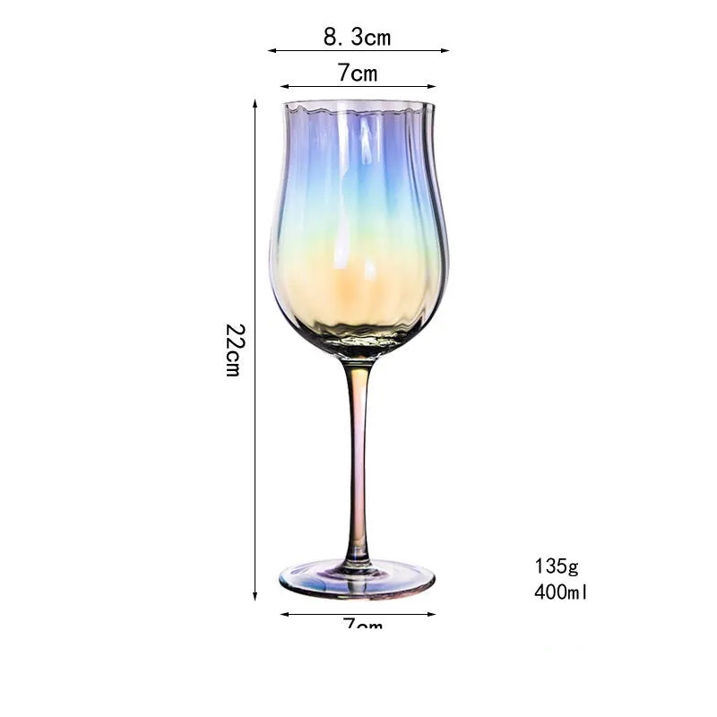 Luxury tulip crystal glass