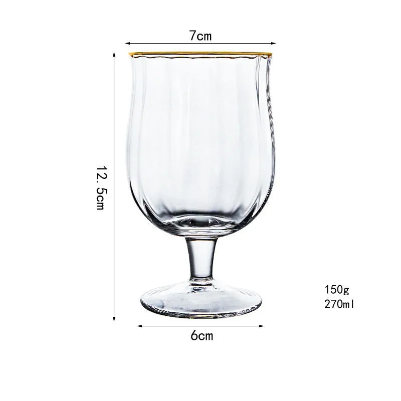 Luxury tulip crystal glass