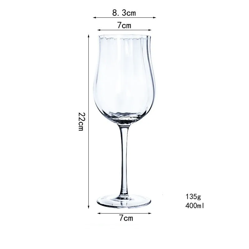 Luxury tulip crystal glass