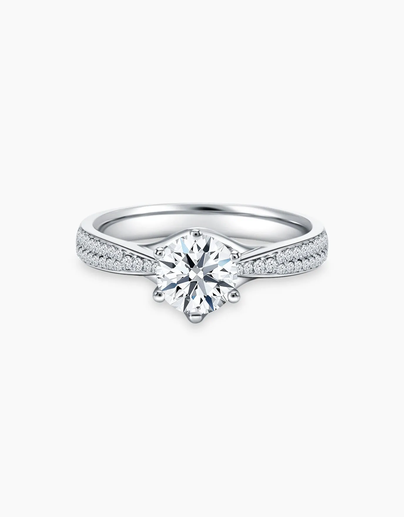 LVC Precieux Endear Diamond Ring in 6 prongs