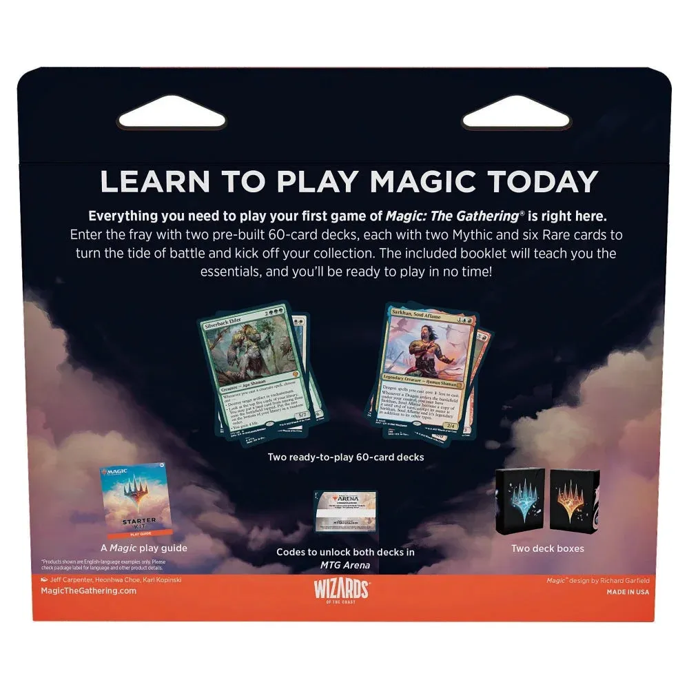 Magic: The Gathering 2023 Starter Kit - Learn to Play with 2 Ready-to-Play Decks   2 Codes to Play Online (2-Player Fantasy Card Game)