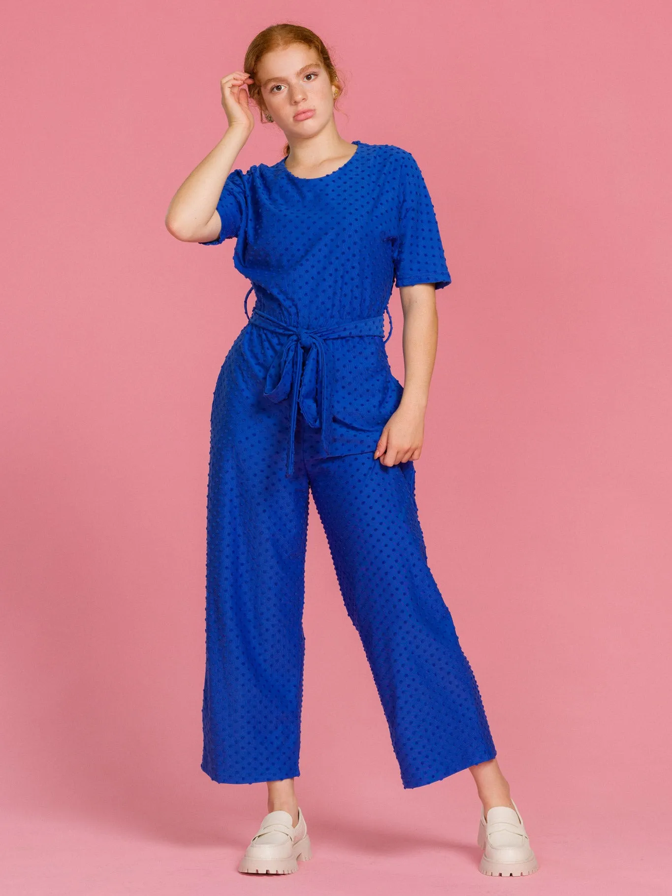 Manuela Jumpsuit Dazzling Blue Dot