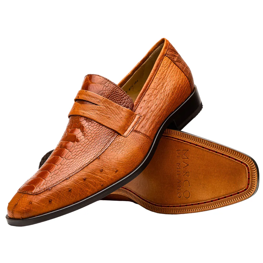 Marco Di Milano Fangio Ostrich Leg Cognac