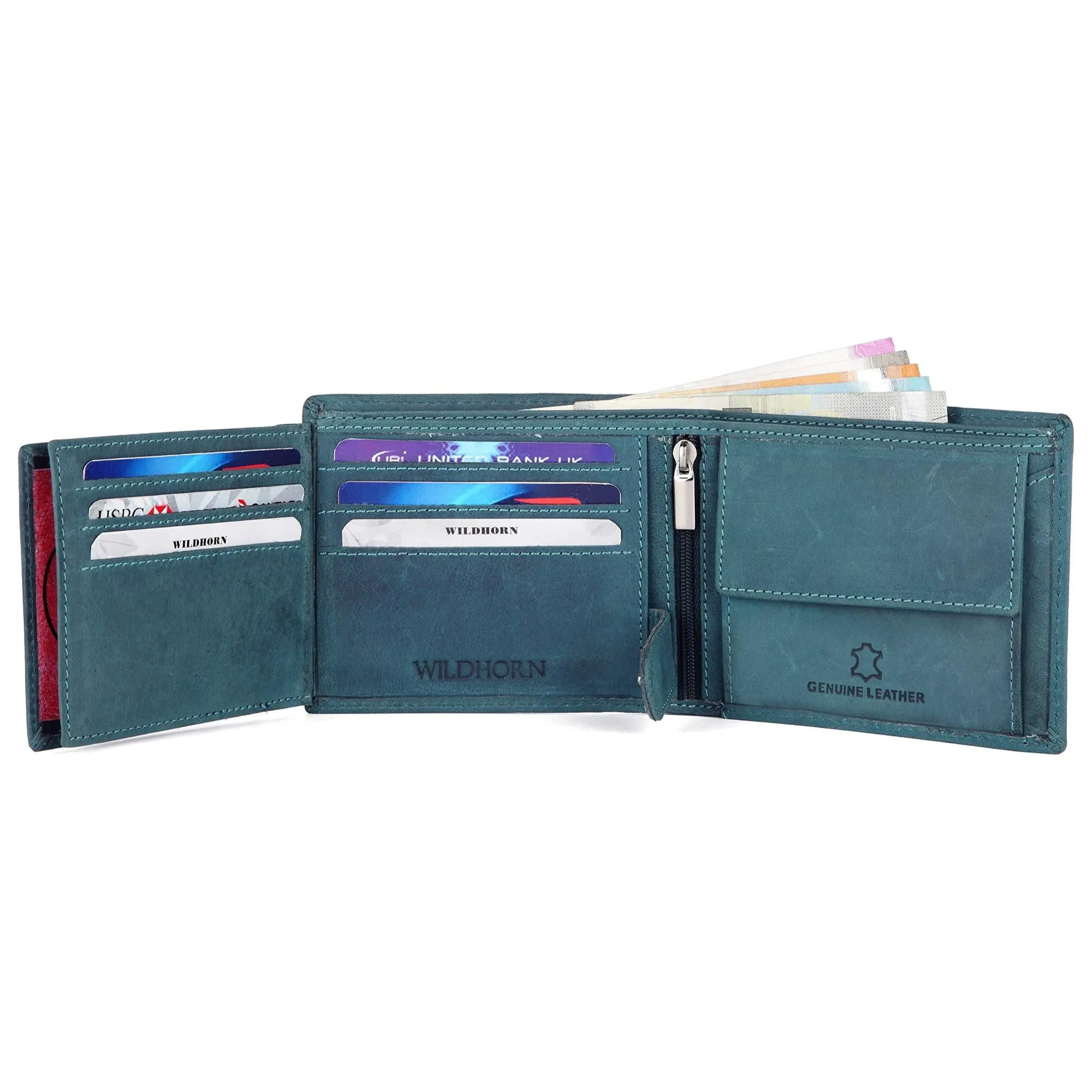 MARCUS RFID Protected Leather Wallet for Men