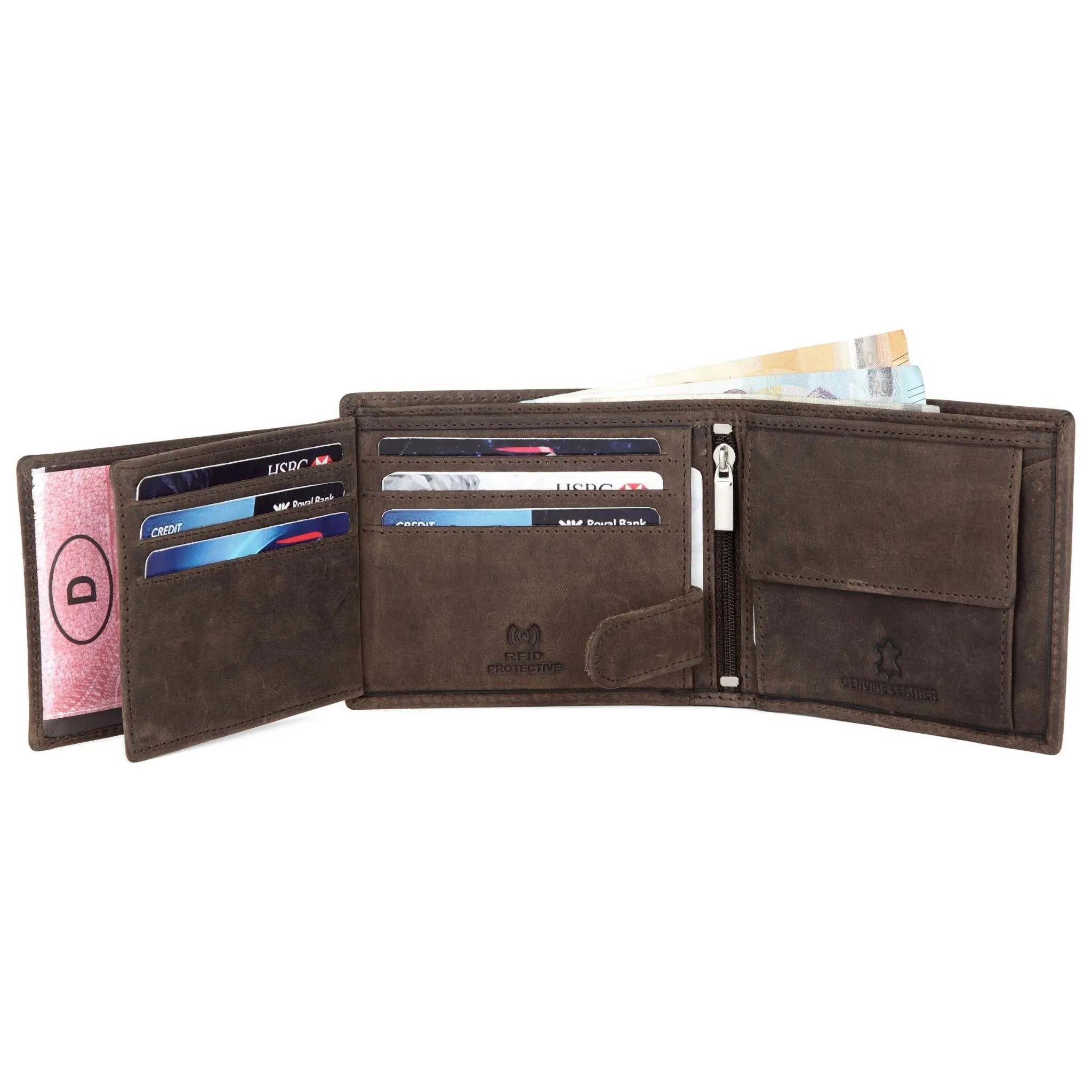 MARCUS RFID Protected Leather Wallet for Men