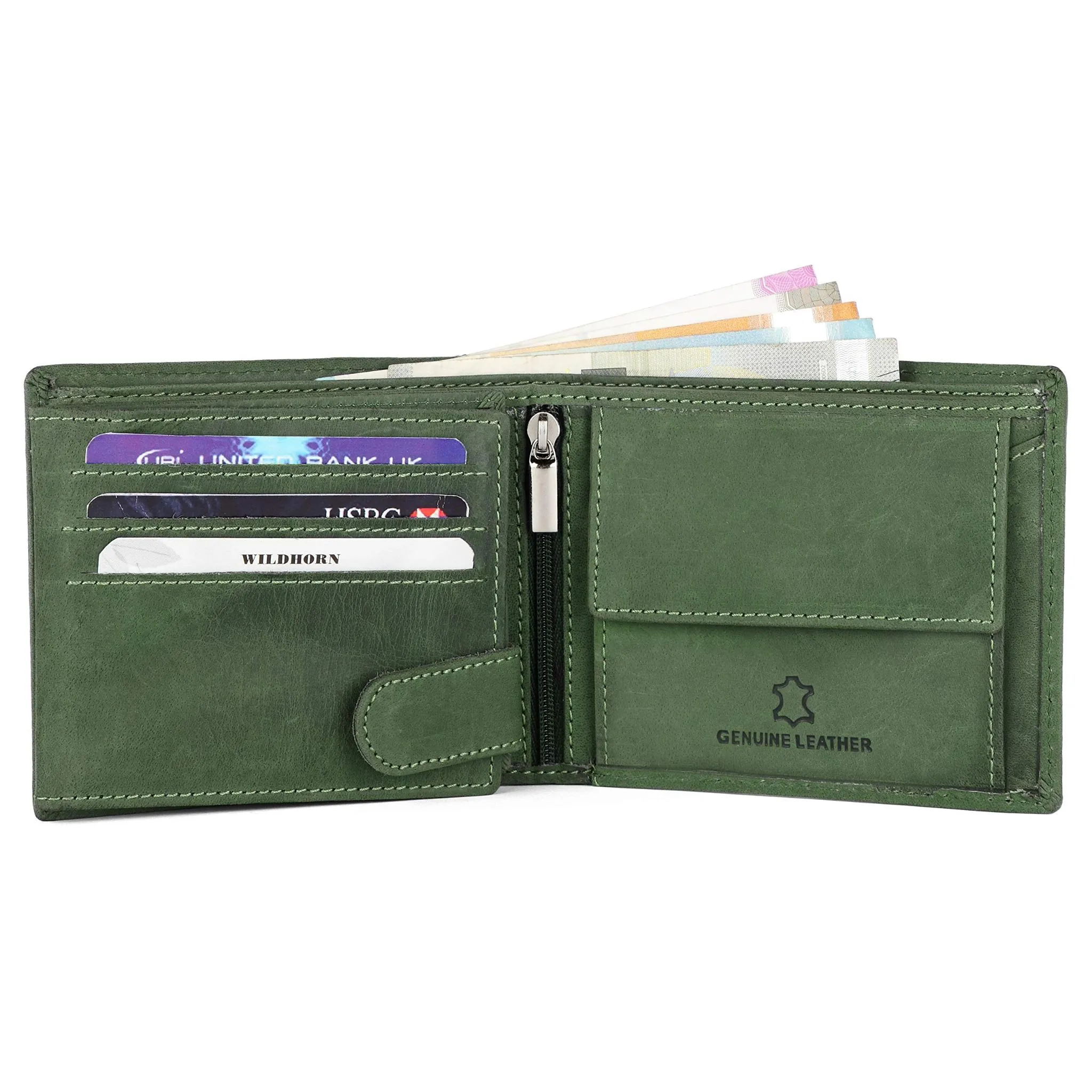 MARCUS RFID Protected Leather Wallet for Men