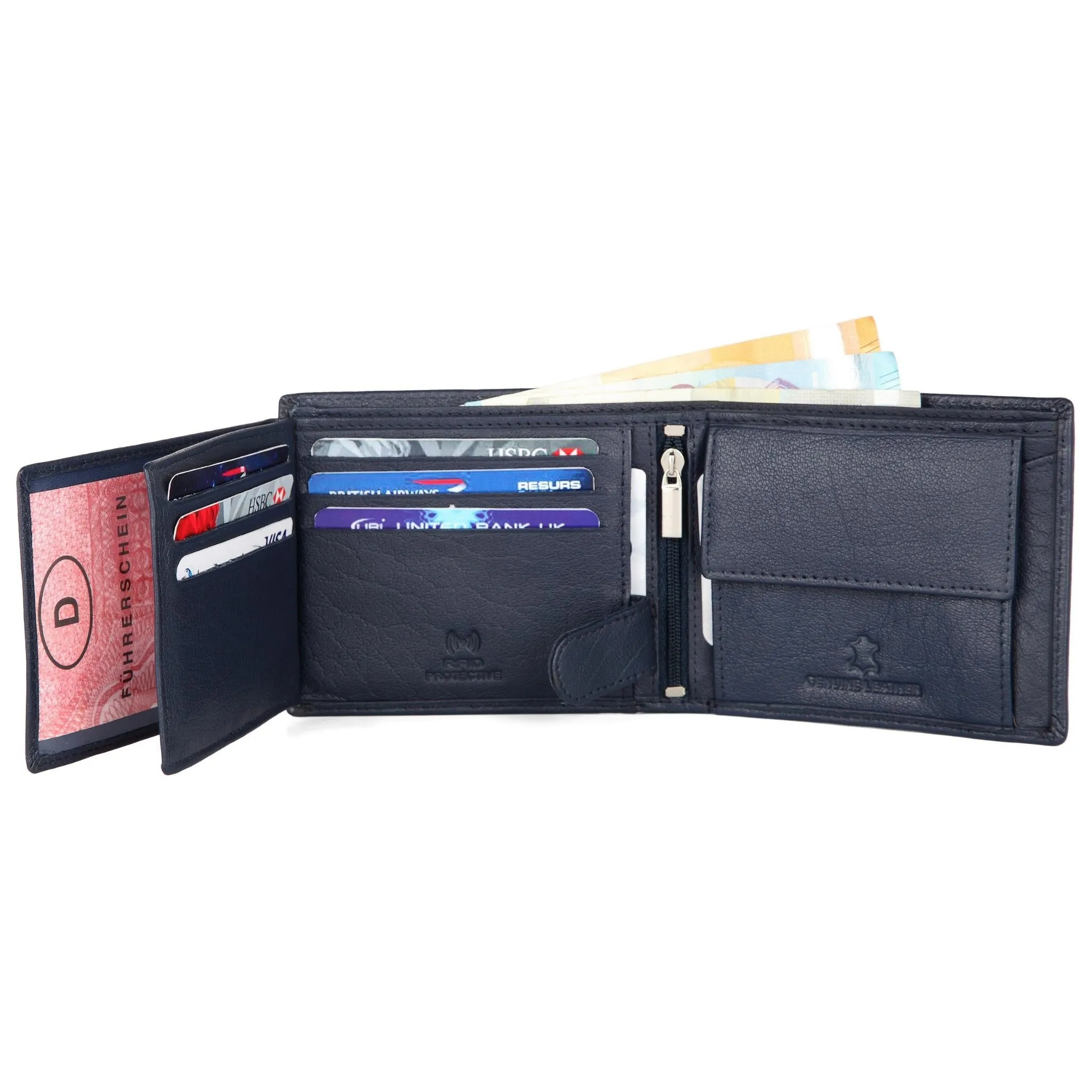 MARCUS RFID Protected Leather Wallet for Men