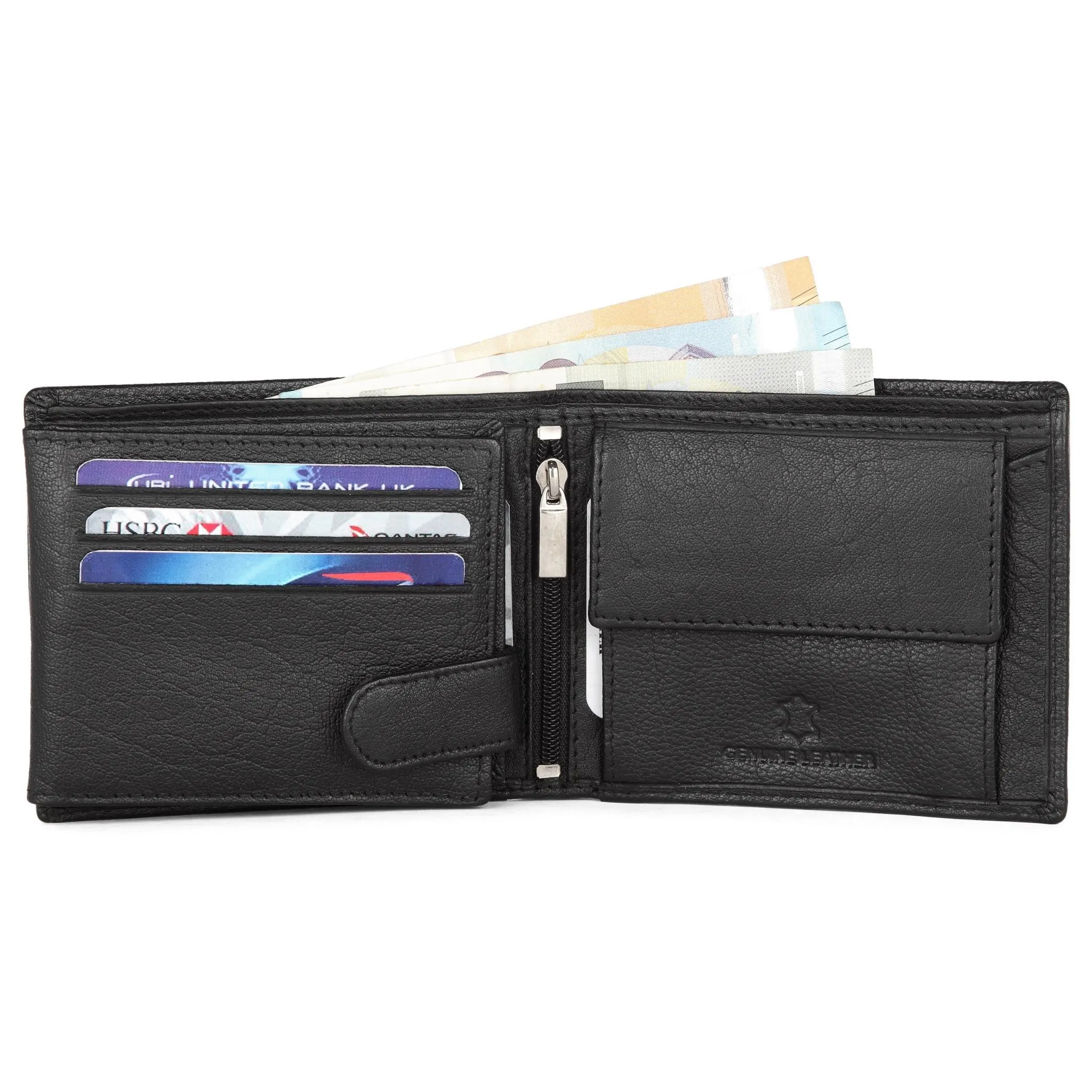 MARCUS RFID Protected Leather Wallet for Men