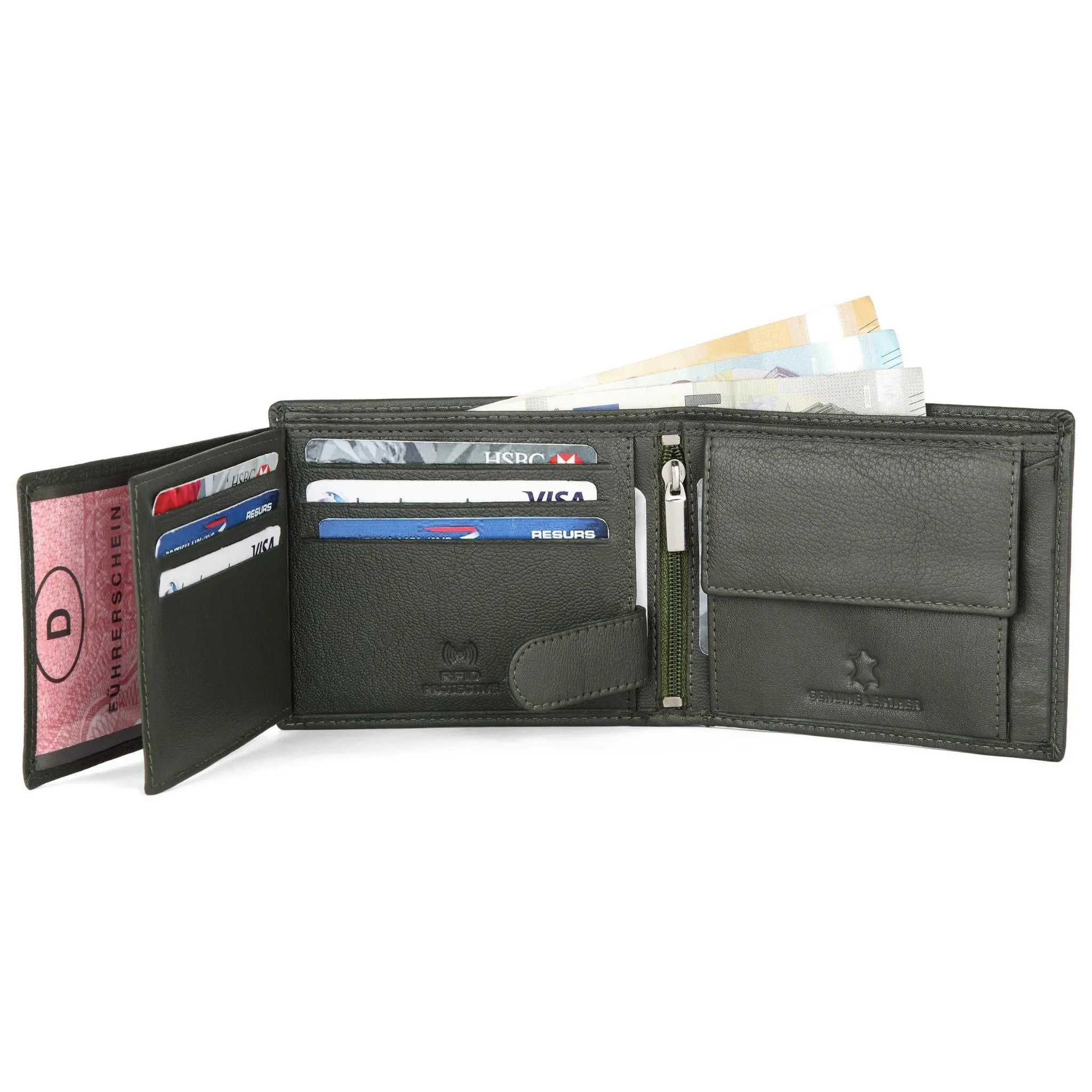 MARCUS RFID Protected Leather Wallet for Men